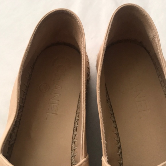 Chanel Espadrilles tan & black 100% authentic - Picture 2 of 5